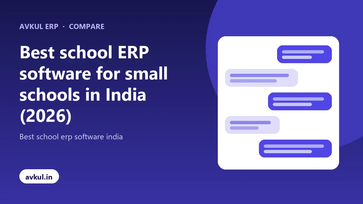 Best school ERP software for small schools in India (2026)