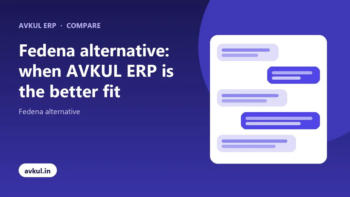 Fedena alternative: when AVKUL ERP is the better fit
